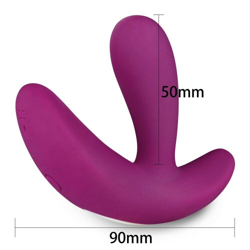 LoveToy O-Sensual Remote Rider - Клиторально-вагинальный вибратор с пультом ДУ, 9х2 см